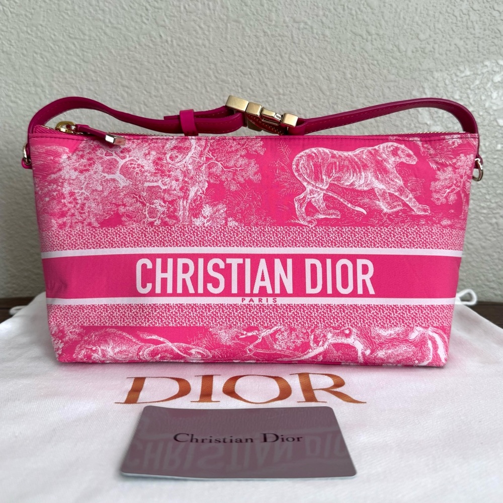 DIOR Nomad Pouch in Hot Pink